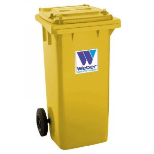 Pojemnik na odpady Weber 120l żółty