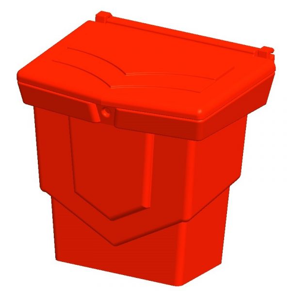 Wielofunkcyjny pojemnik na piasek i sól oraz inne materiały sypkie, stałe i płynne 175l / 250kg czerwony