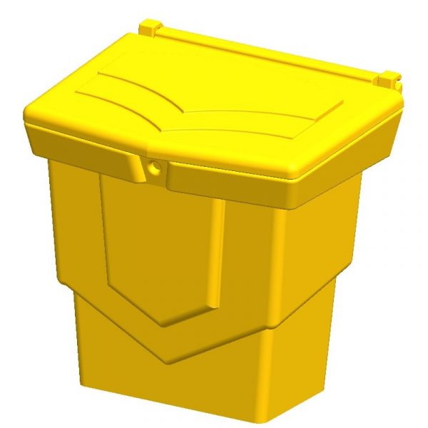 Wielofunkcyjny pojemnik na piasek i sól oraz inne materiały sypkie, stałe i płynne 350l / 520kg żółty