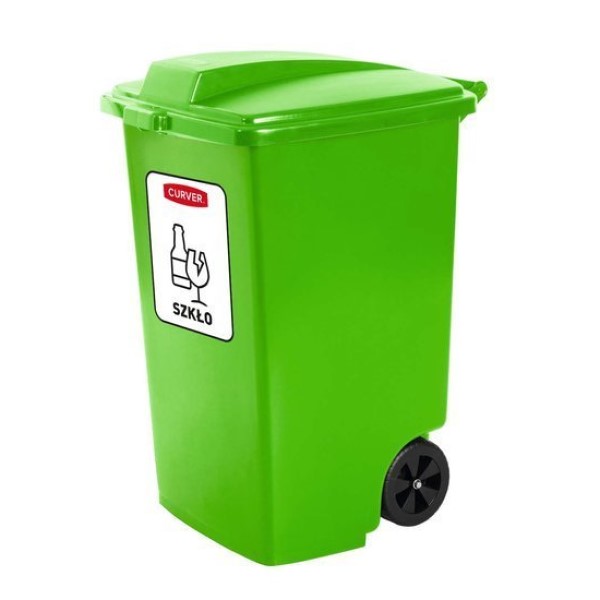 Pojemnik na odpady Curver 100l zielony na szkło