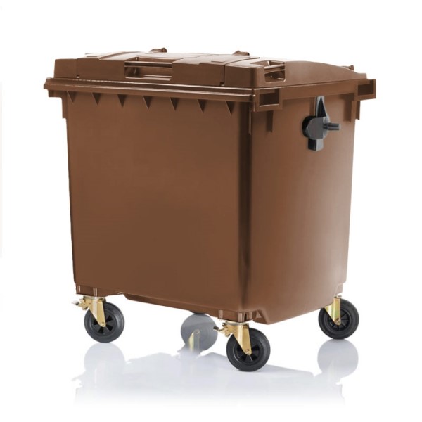 Pojemnik na odpady Weber 1100l pokrywa w pokrywie brązowy