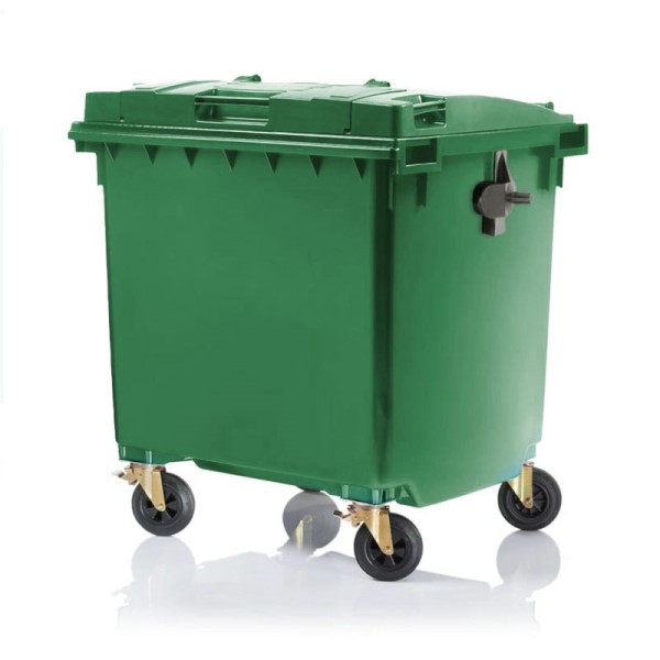 Pojemnik na odpady Weber 1100l pokrywa w pokrywie zielony