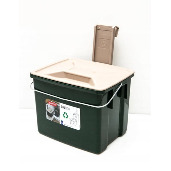 Kosz na odpady organiczne BioBox 6l z pokrywką i listwą mocującą
