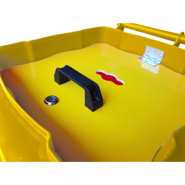 Pojemnik na odpady niebezpieczne żółty pokrywa wewnętrzna