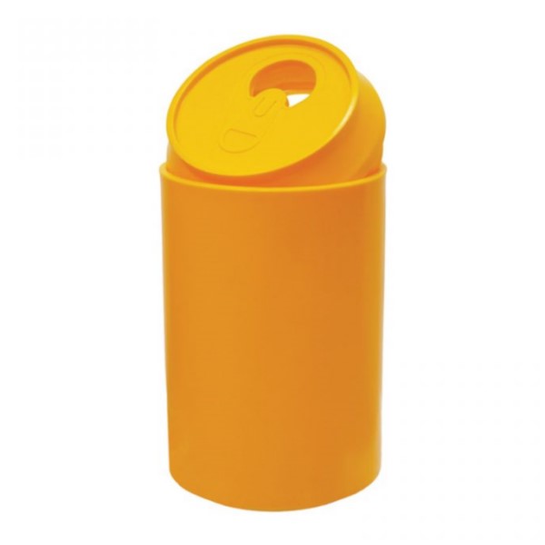 Pojemnik do segregacji odpadów w kształcie puszki Puszka 170l żółty