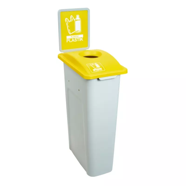 Pojemnik do segregacji odpadów Red Line 87l żółta na plastik